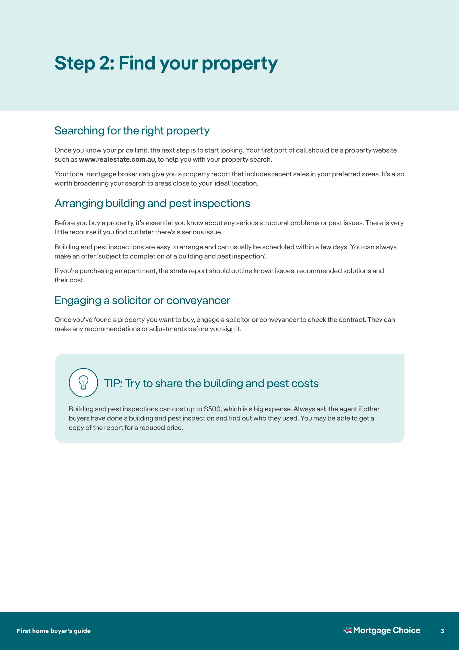 Buying your first home: the six steps, page 3 of 8