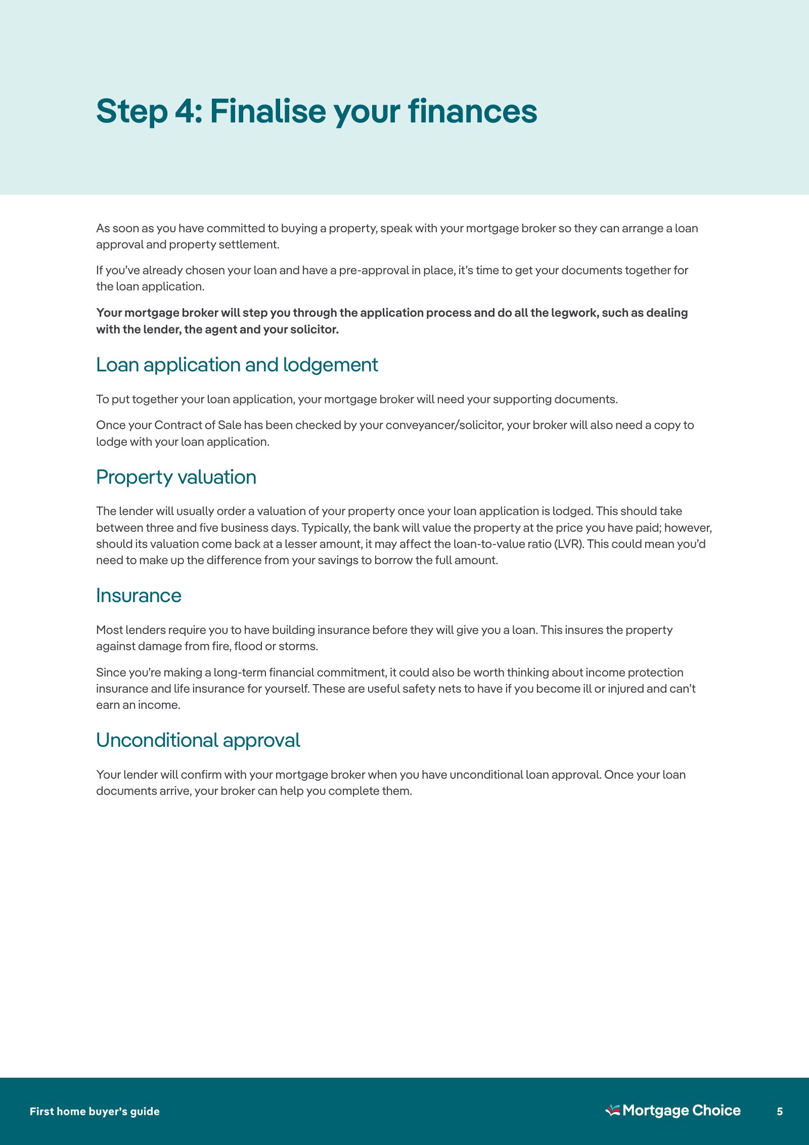 Buying your first home: the six steps, page 5 of 8